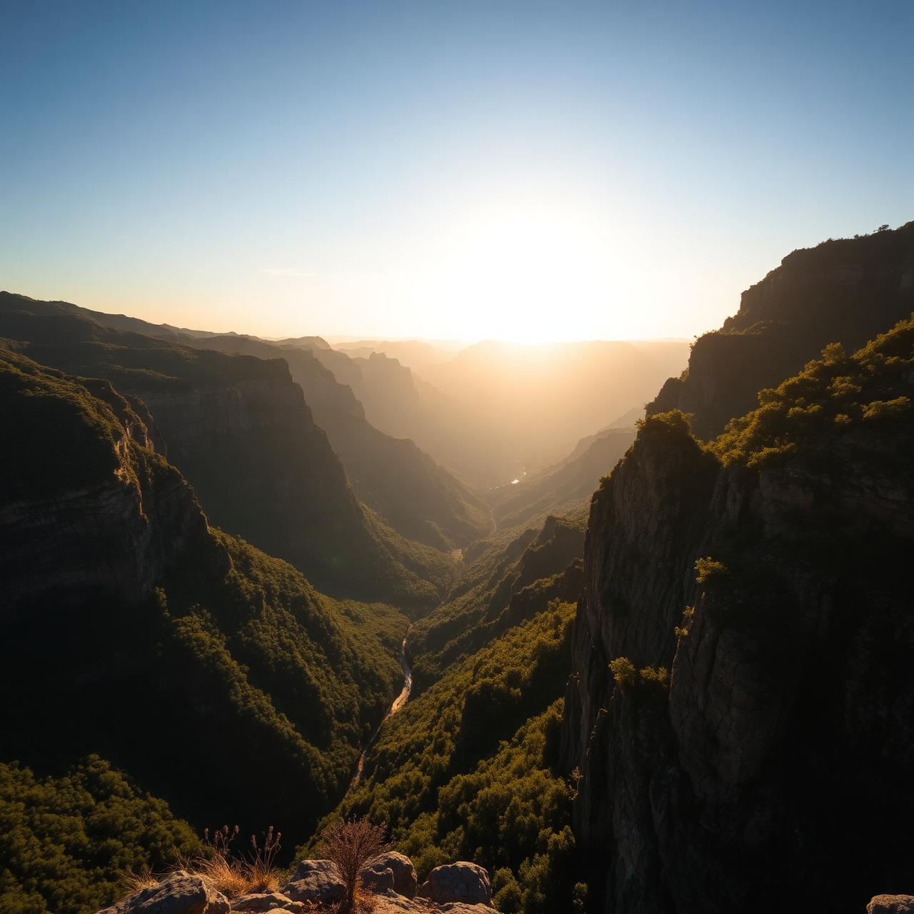 Mirante da Serra Catarinense ao amanhecer